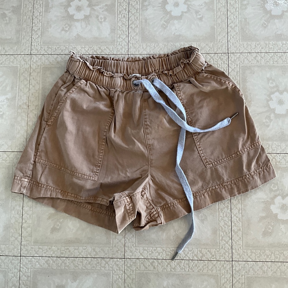 Aerie Drawstring Shorts - Tan S